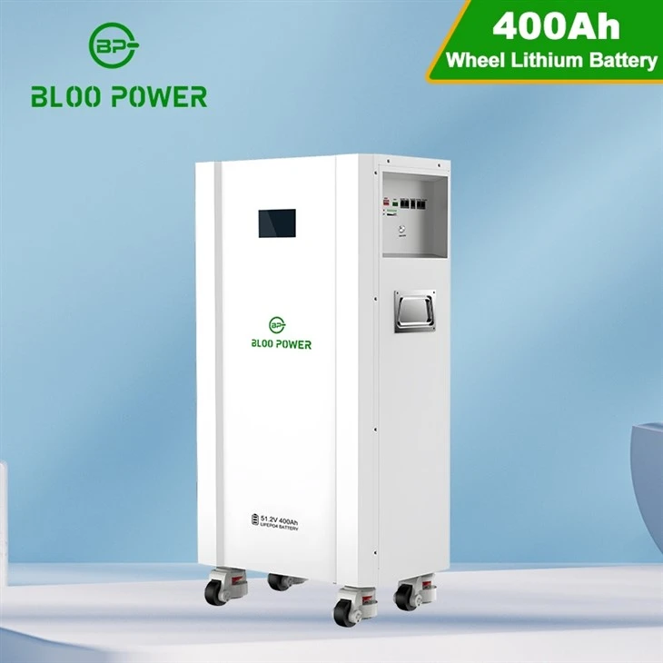 20.48kWh 51.2V 400Ah LiFePO4 Battery With Wheels Design