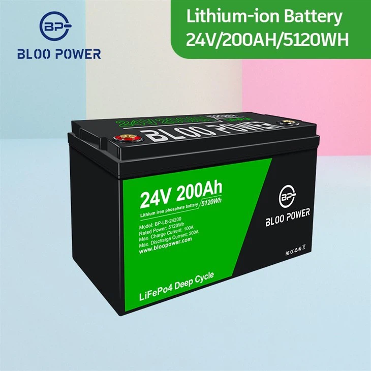 24V solaire lithium ion batteries