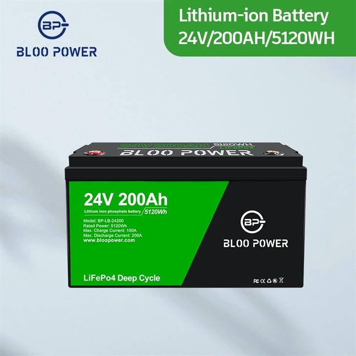 24 Volts Solar Battery Lithium Ion Battery for Home Use